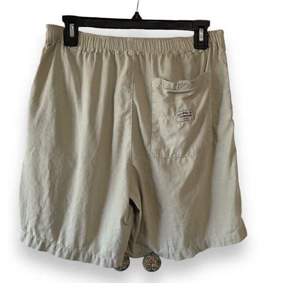 Zara Transferring The Extraordinary Linen Bermuda Shorts Sage Green Small - Picture 2 of 10